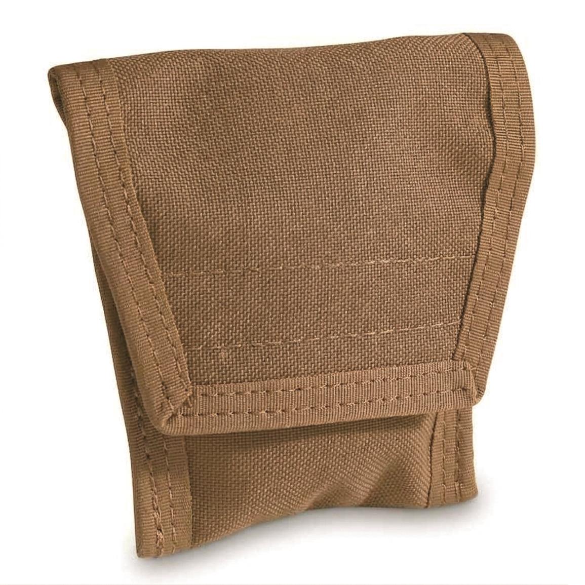 U.S. Military Surplus FireForce Modular Single Handcuff Case, New — Tan