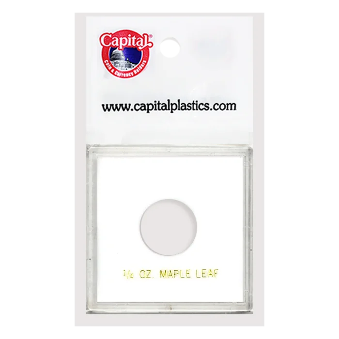 Capital Plastics Krown Coin Holder - 1/4 oz. Maple