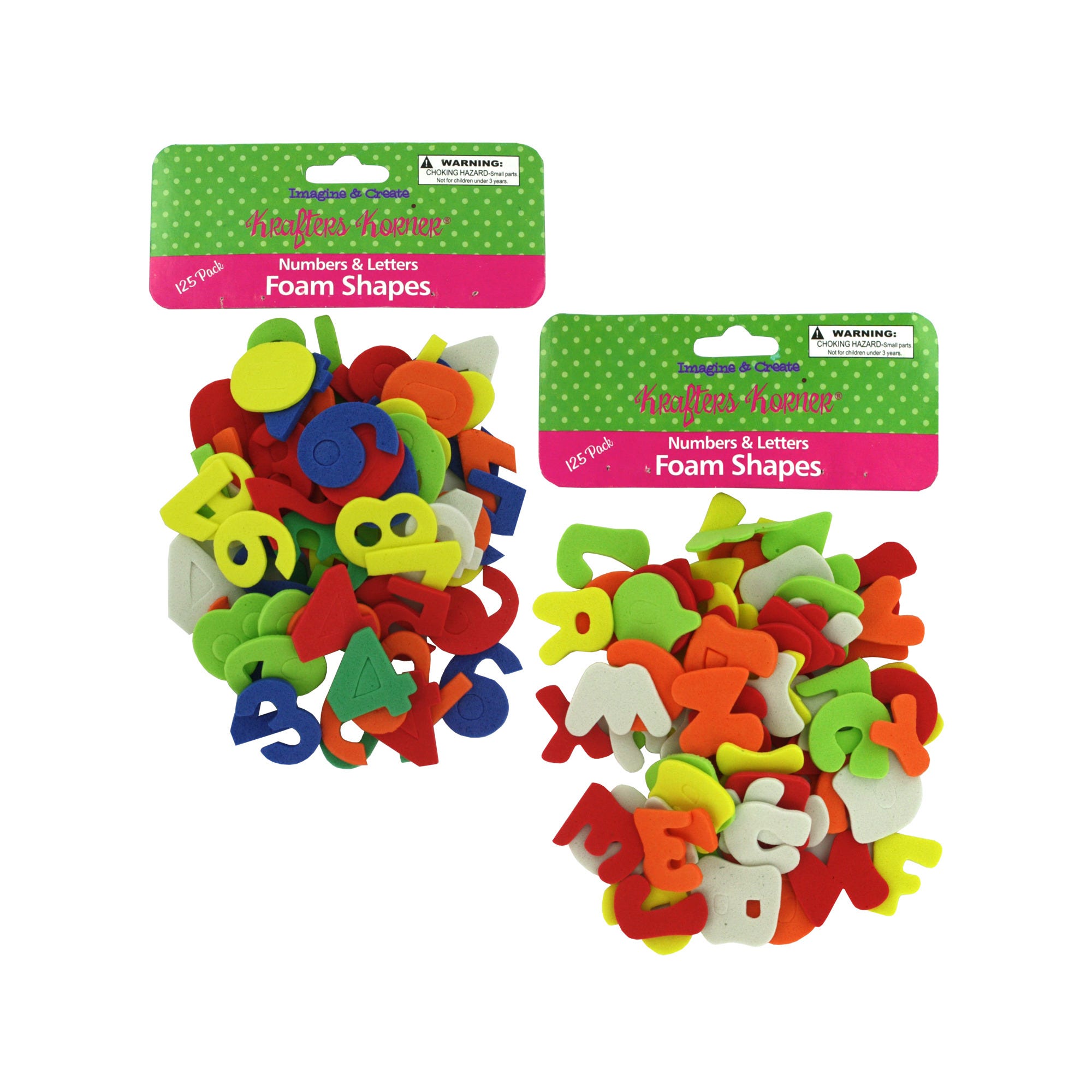 Bulk 48-Pack: Numbers & Letters Foam Shapes Set