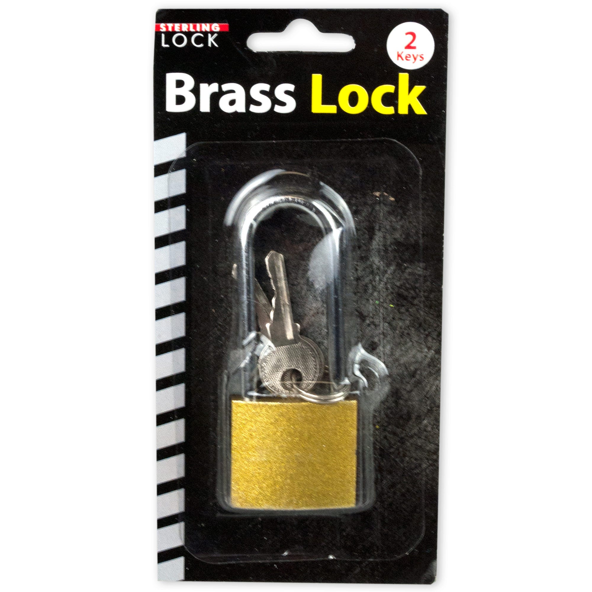 Bulk 24-Pack: Long Shank Iron Padlock with Keys