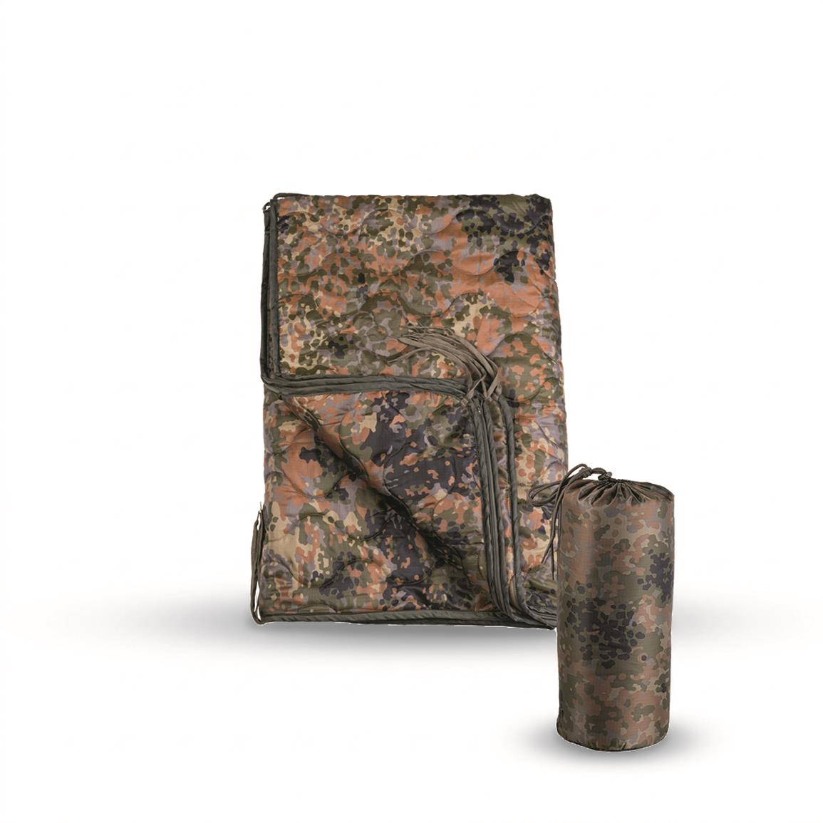 Mil-Tec Multi-Function 5-in-1 Poncho Liner, Flecktarn Camo