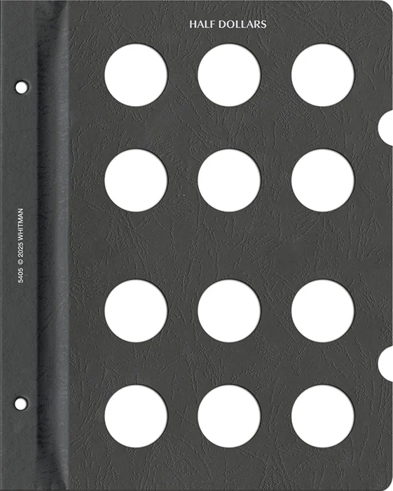 Blank Page, Half Dollar (Black)