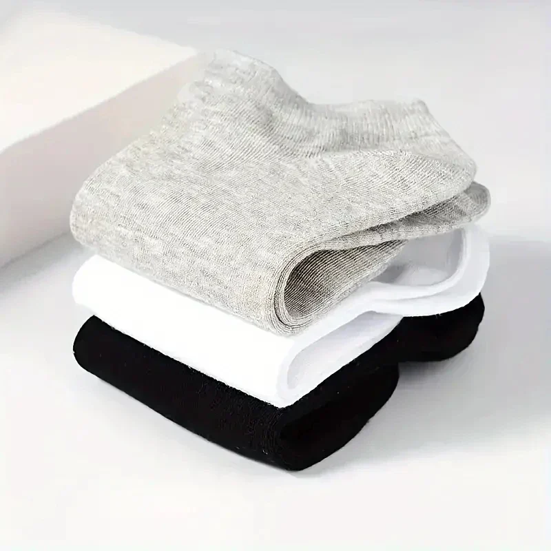 Unisex low-cut ankle socks, 5 or 10 pairs