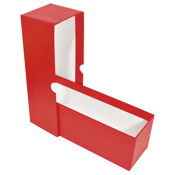 Single Row Slab or Crown Box - 8.25" - Red
