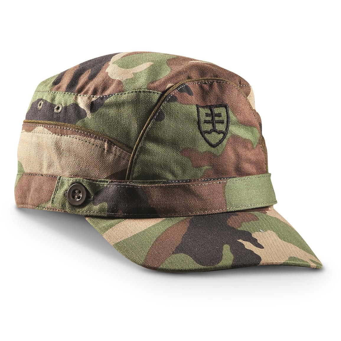 Slovak Military Surplus M97 Field Caps, 2 Pack, Like New — SMALL
