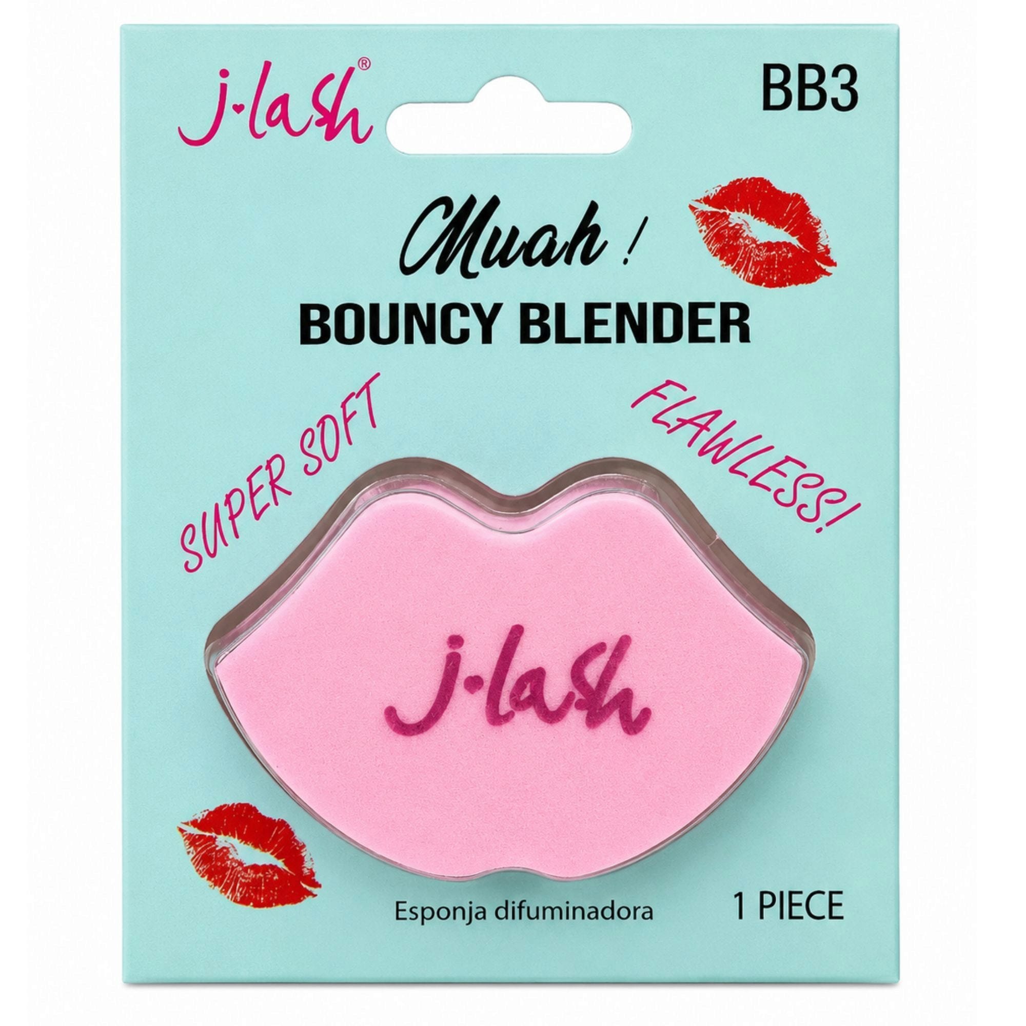 Bulk 49-Pack: J-Lash Pink Lip Bouncy Blender Makeup Sponge