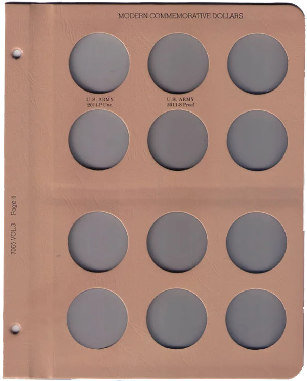 Dansco U.S. Modern Commemorative Dollar Vol 3 Replacement Page 4