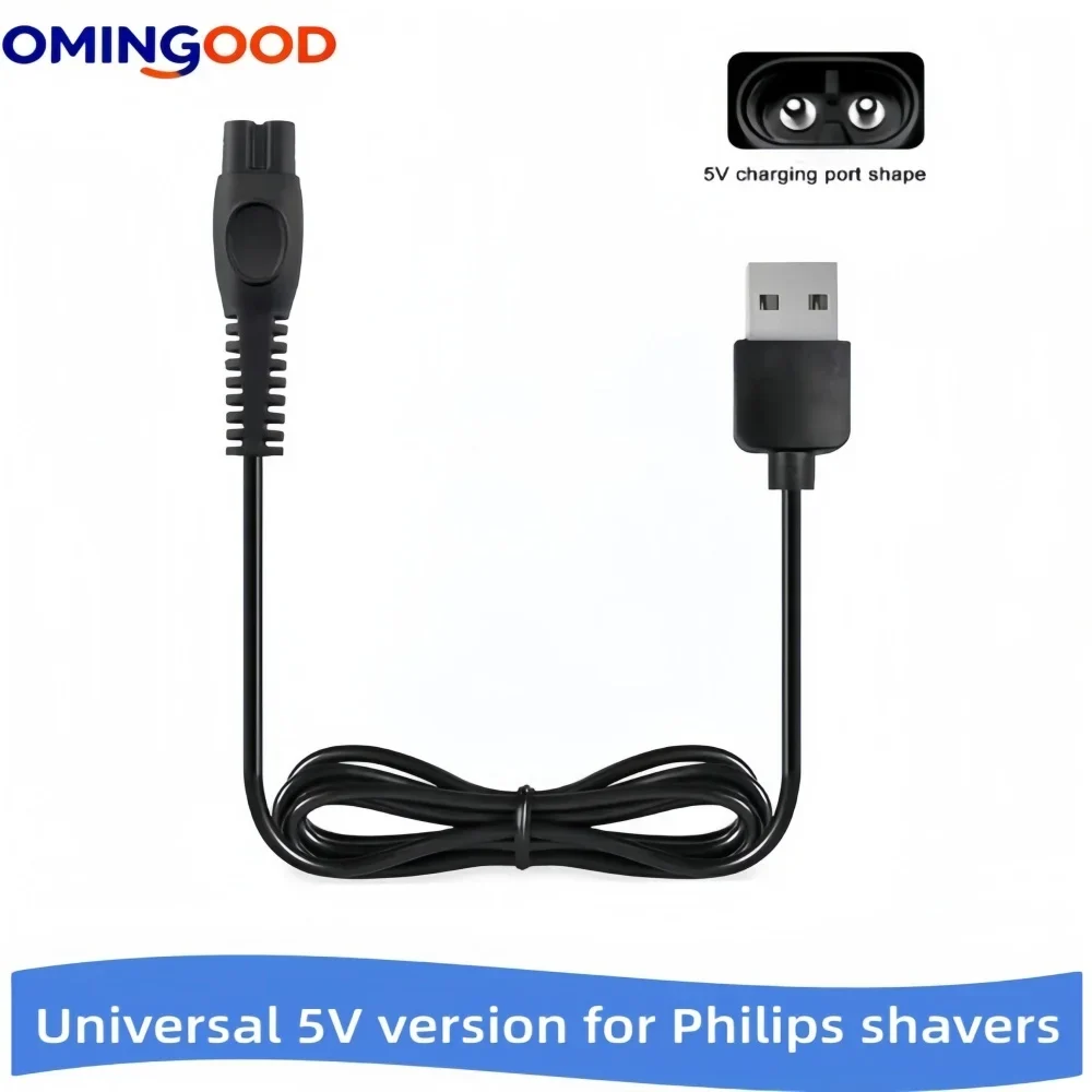 USB charging cable compatible with Philips OneBlade and Norelco trimmers