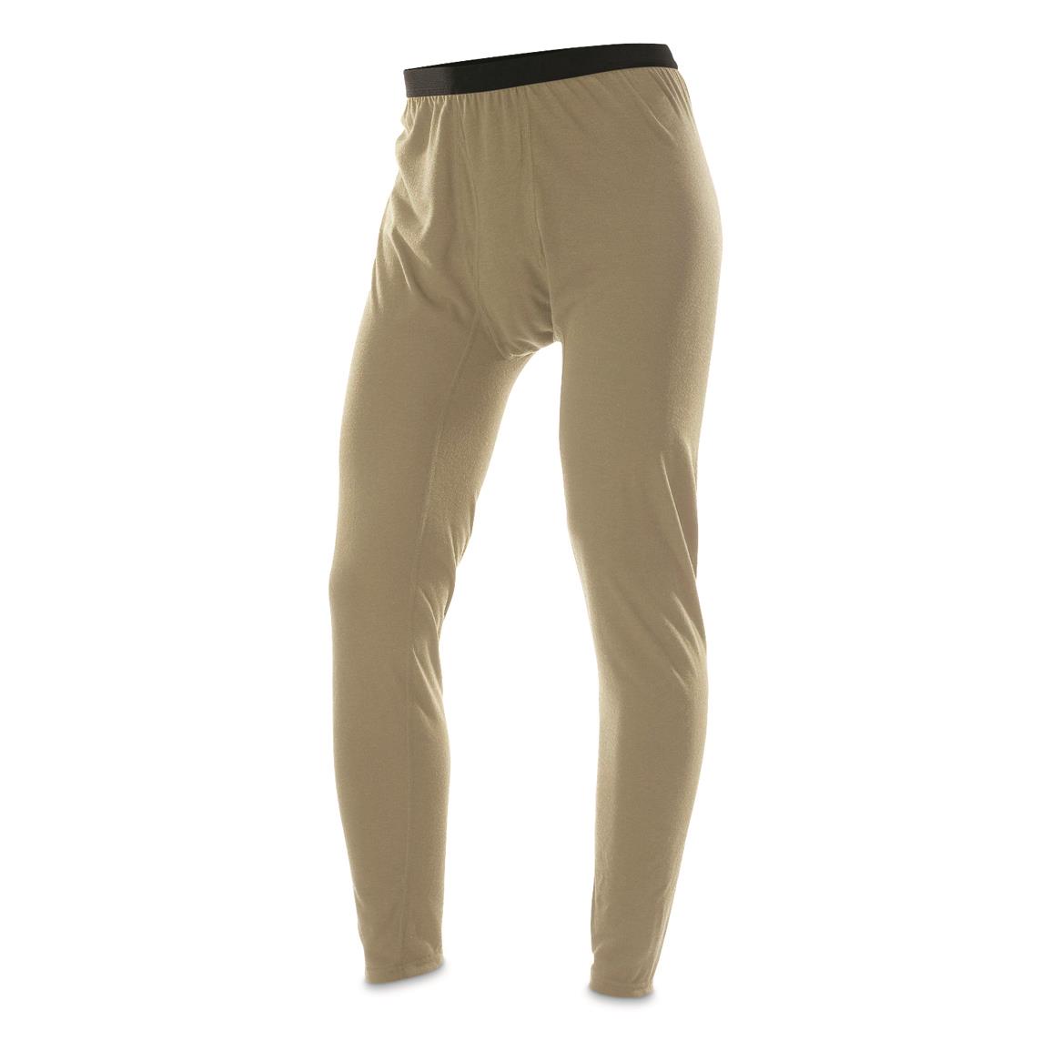 U.S. Military Surplus DRIFIRE Ultra-lightweight FR Base Layer Pants, New — Desert Sand / Medium