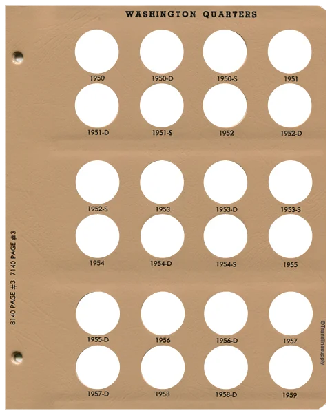 Washington Quarters with Proof Replacement Page 3