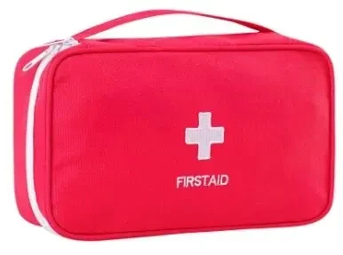 Empty first-aid organiser bag with compartments