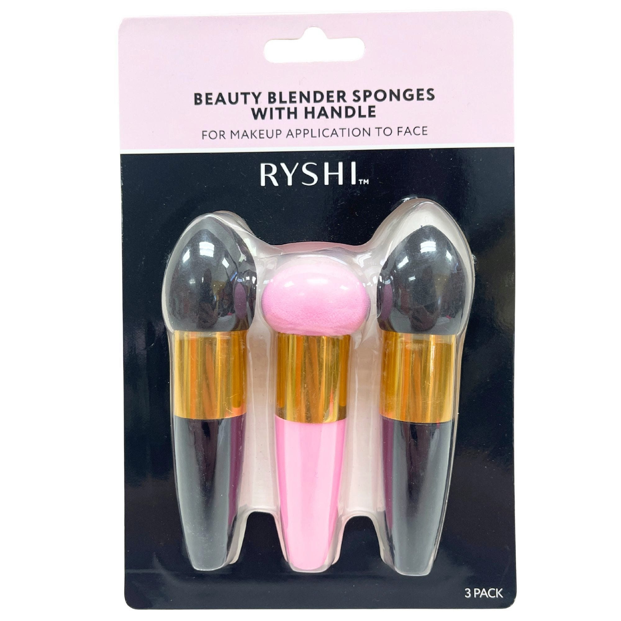 Bulk 24-Pack: Ryishi 3 Pack Beauty Sponge with Wands