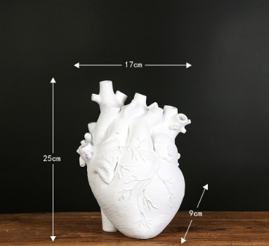 Shape Flower Vase Nordic Style Flower Pot Art Vases Sculpture Desktop Plant Pot For Home Decor Ornament Gifts — White-Big