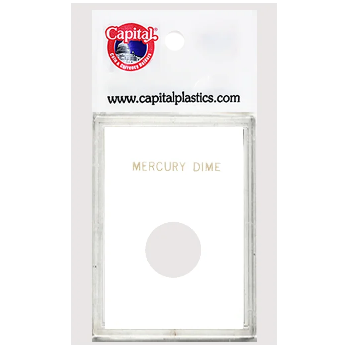 Capital Plastics Caps Coin Holder - Mercury Dime