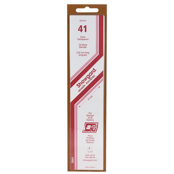 Showgard Mounts - 215mm Strips (Clear) - 41x215mm