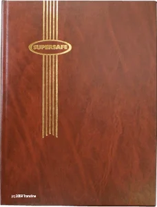 Supersafe Stockbook - 16 Black Pages (Brown)