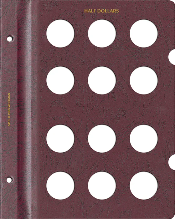 Blank Page, Half Dollar (Burgundy)