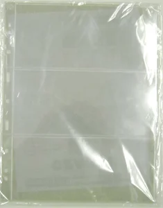 3 Pocket Grande Pages for Large Notes, Clear - GRANDE3C