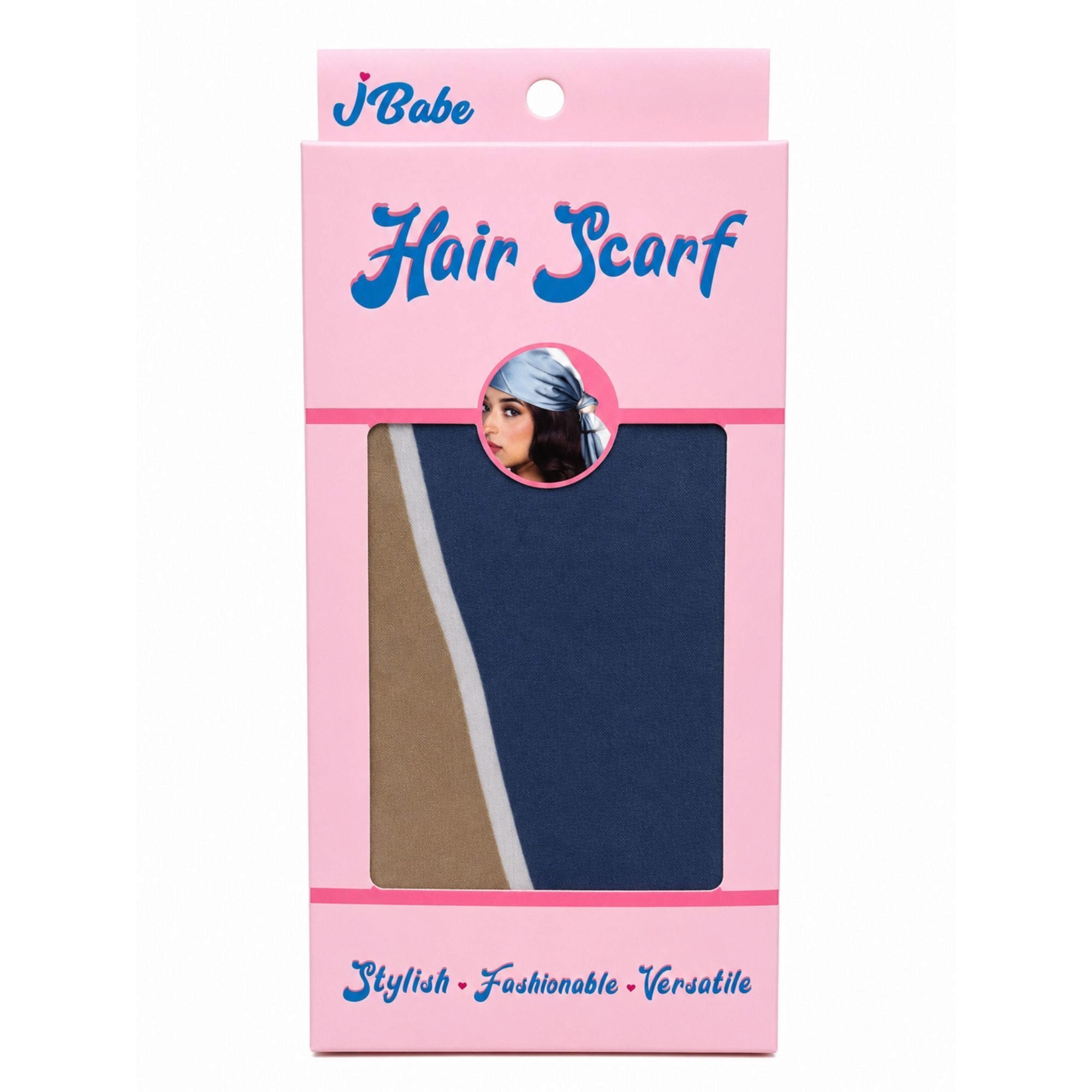 Bulk 144-Pack: J-Babe Color Block Hair Scarf