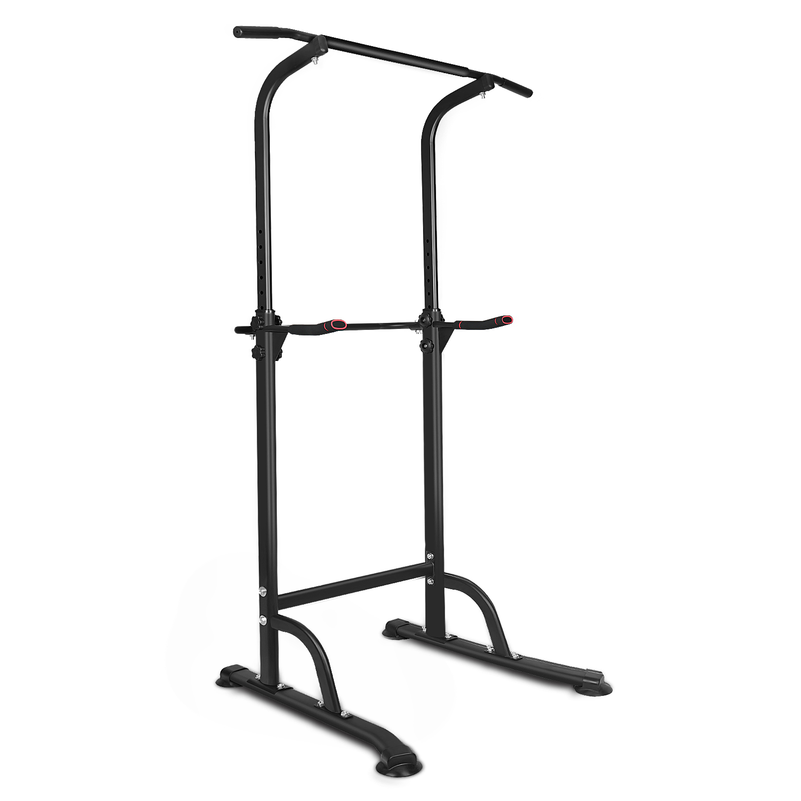 Power Tower Exercise Parallel Bar Pull-Up Bar — Black