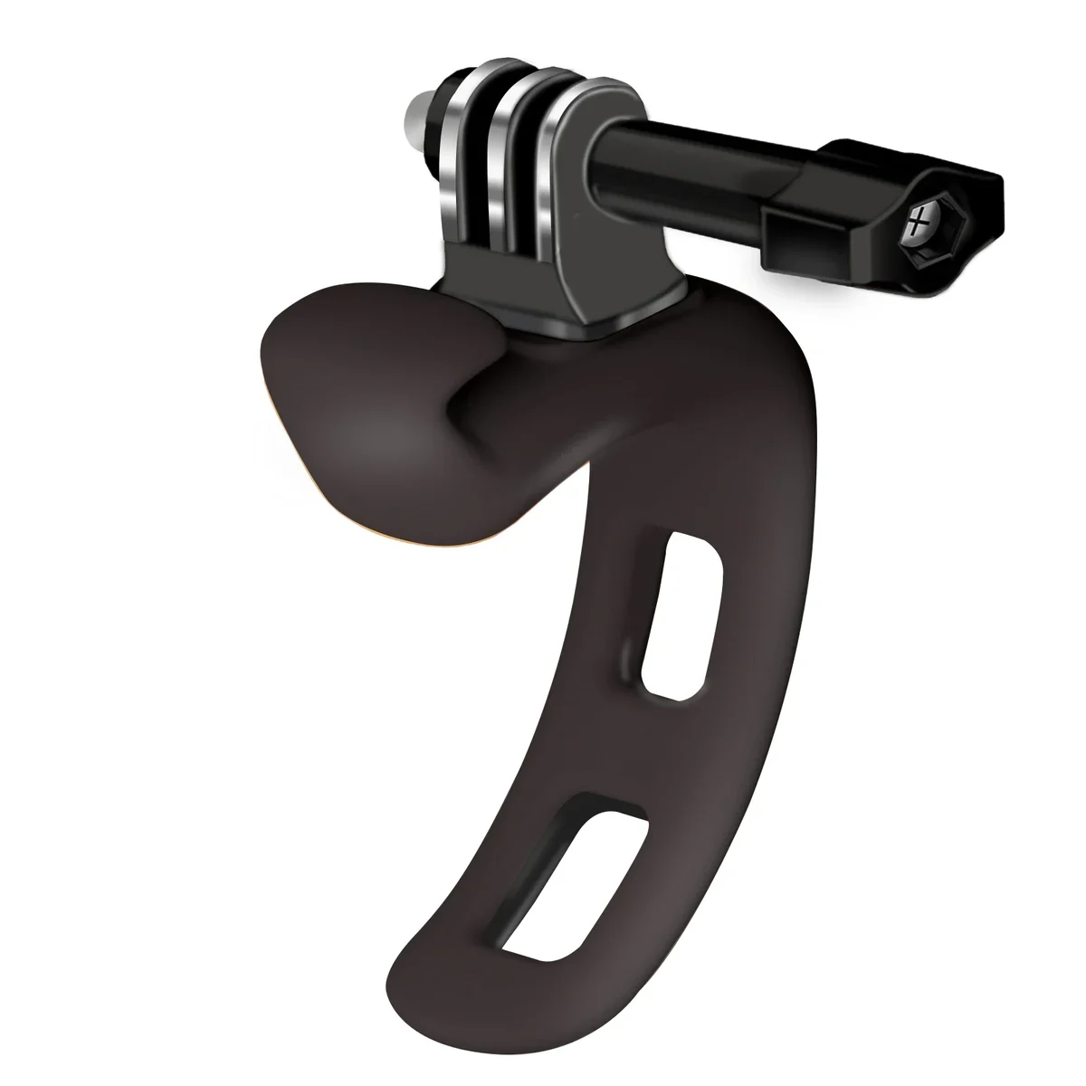 Flexible silicone clamp mount for action cameras, compatible with GoPro, Insta360 and DJI — representative supplier photograph