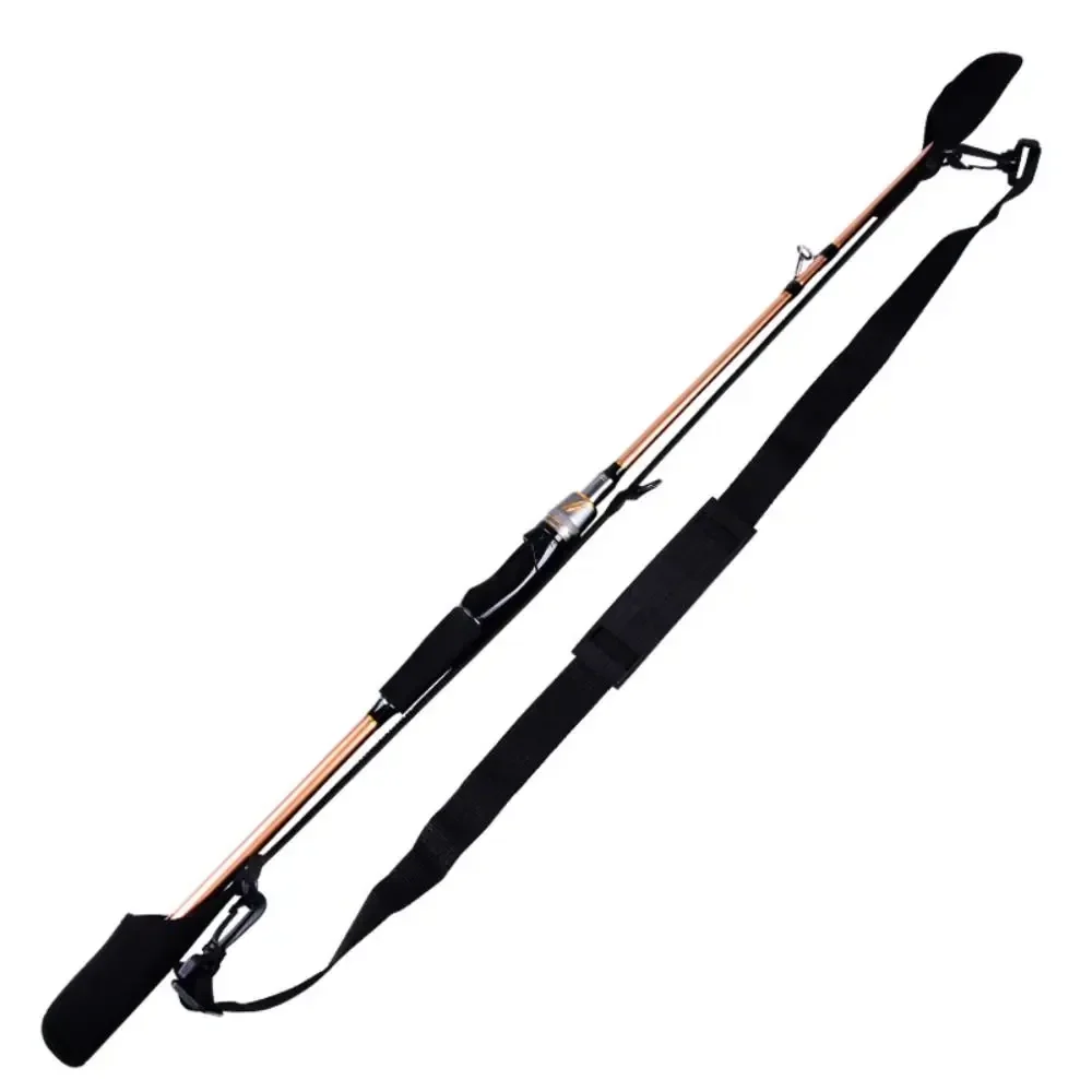 Fishing rod carry strap and tip protector, 58 to 130 cm — representative supplier photograph