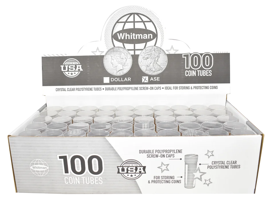 Round Coin Tube-ASE, 100/box