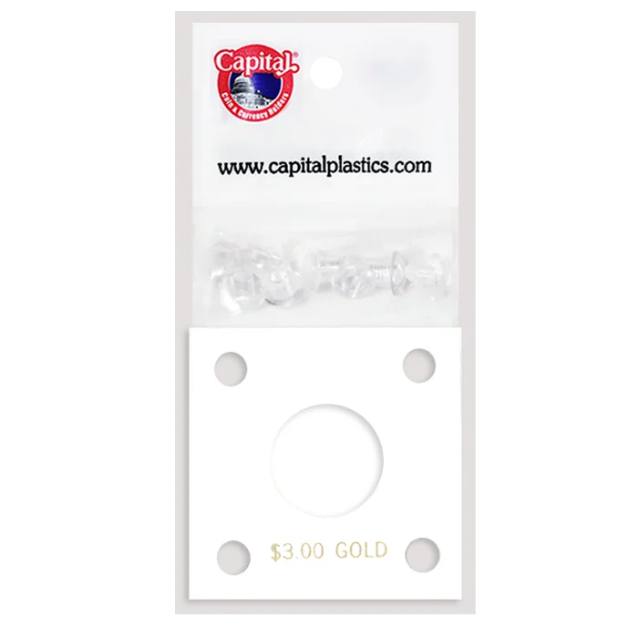 Capital Plastics 144 Coin Holder - $3 Gold