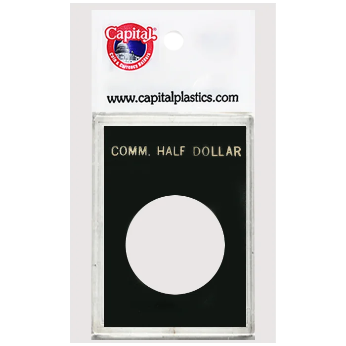Capital Plastics Caps Coin Holder - Comm Half Dollar