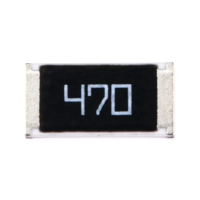 2512 SMD chip resistors, 47 ohm, 1 W, 5%, pack of 50 — representative supplier photograph