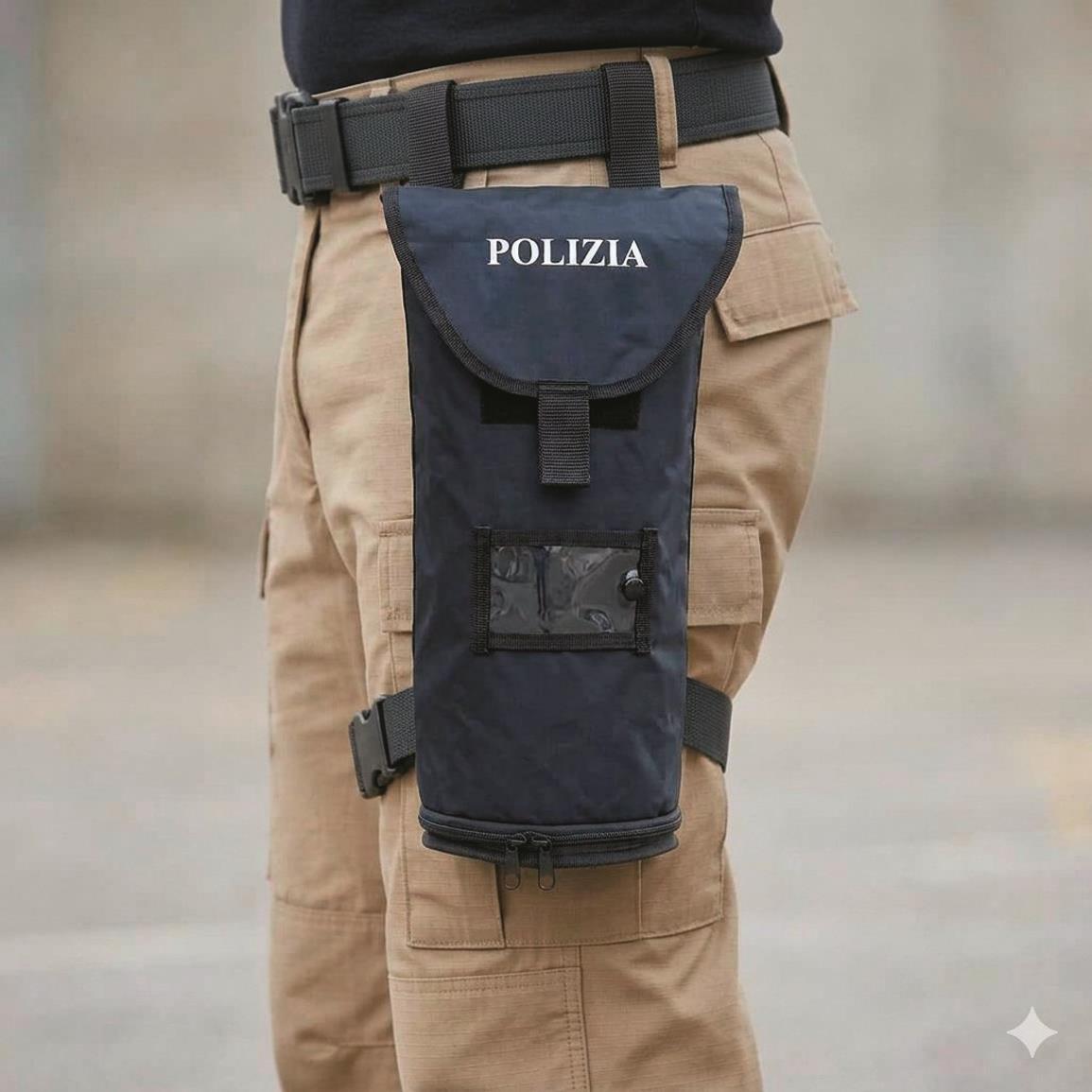 Italian Police Surplus Drop Leg Bag, Used