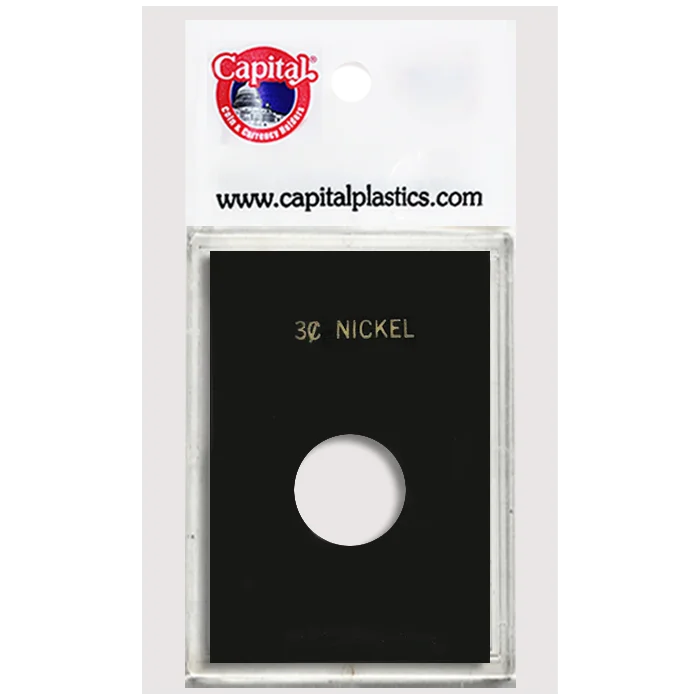 Capital Plastics Caps Coin Holder - 3 Cent Nickel