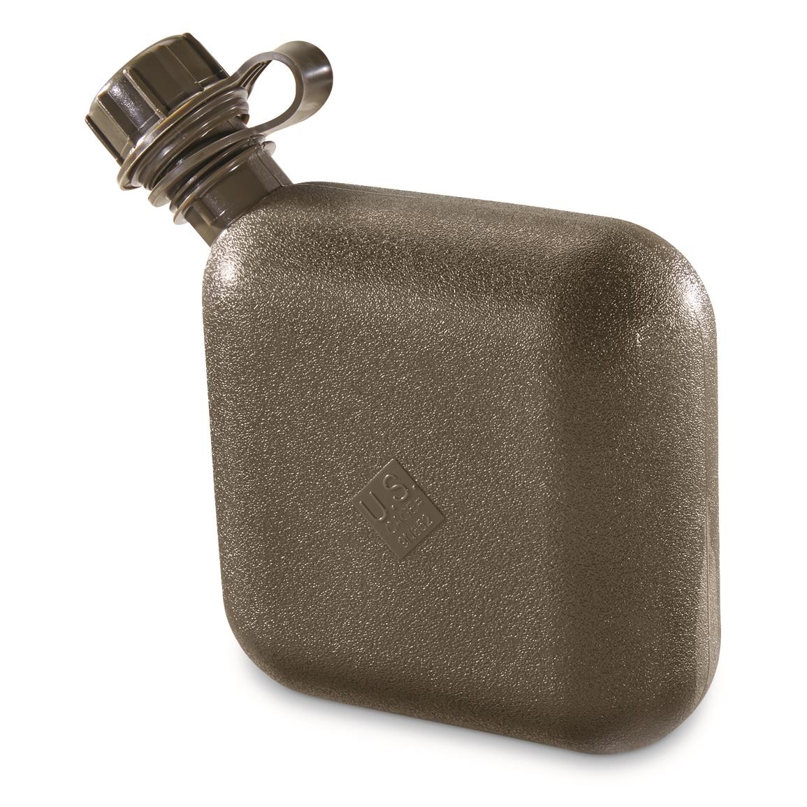 U.S. Military Surplus 2 Quart Plastic Canteen, New