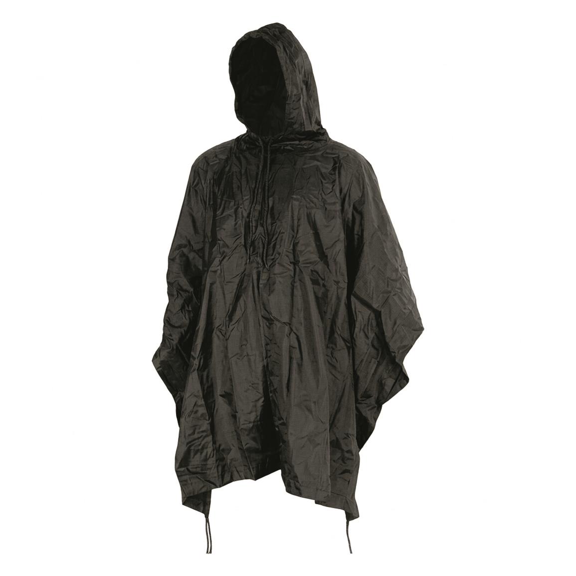Mil-Tec Ripstop Poncho — Black