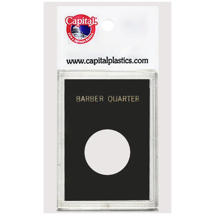 Capital Plastics Caps Coin Holder - Barber Quarter