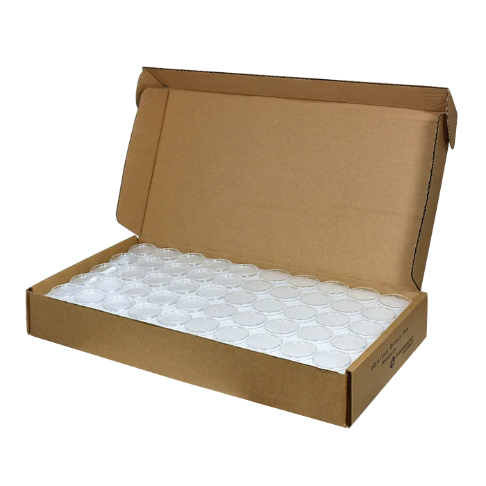 Half Dollar 30.6mm Bulk Direct-Fit / M Ring-Fit EvoCore Coin Holders. 250 count box.
