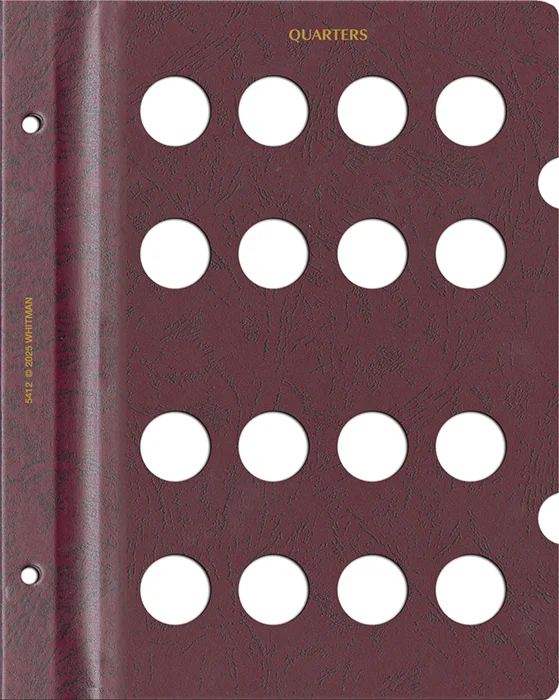 Blank Page, Quarter (Burgundy)