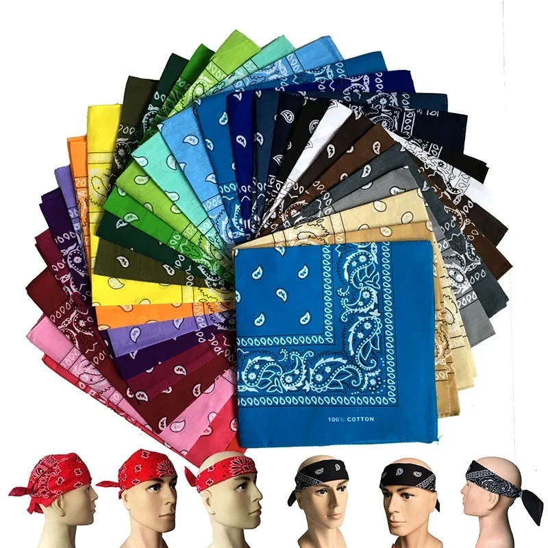Cotton paisley bandana, 55 x 55 cm — representative supplier photograph