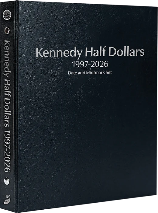 Kennedy Half Dollars 1997-2026, Date & Mintmark Set P, D & S (Black)