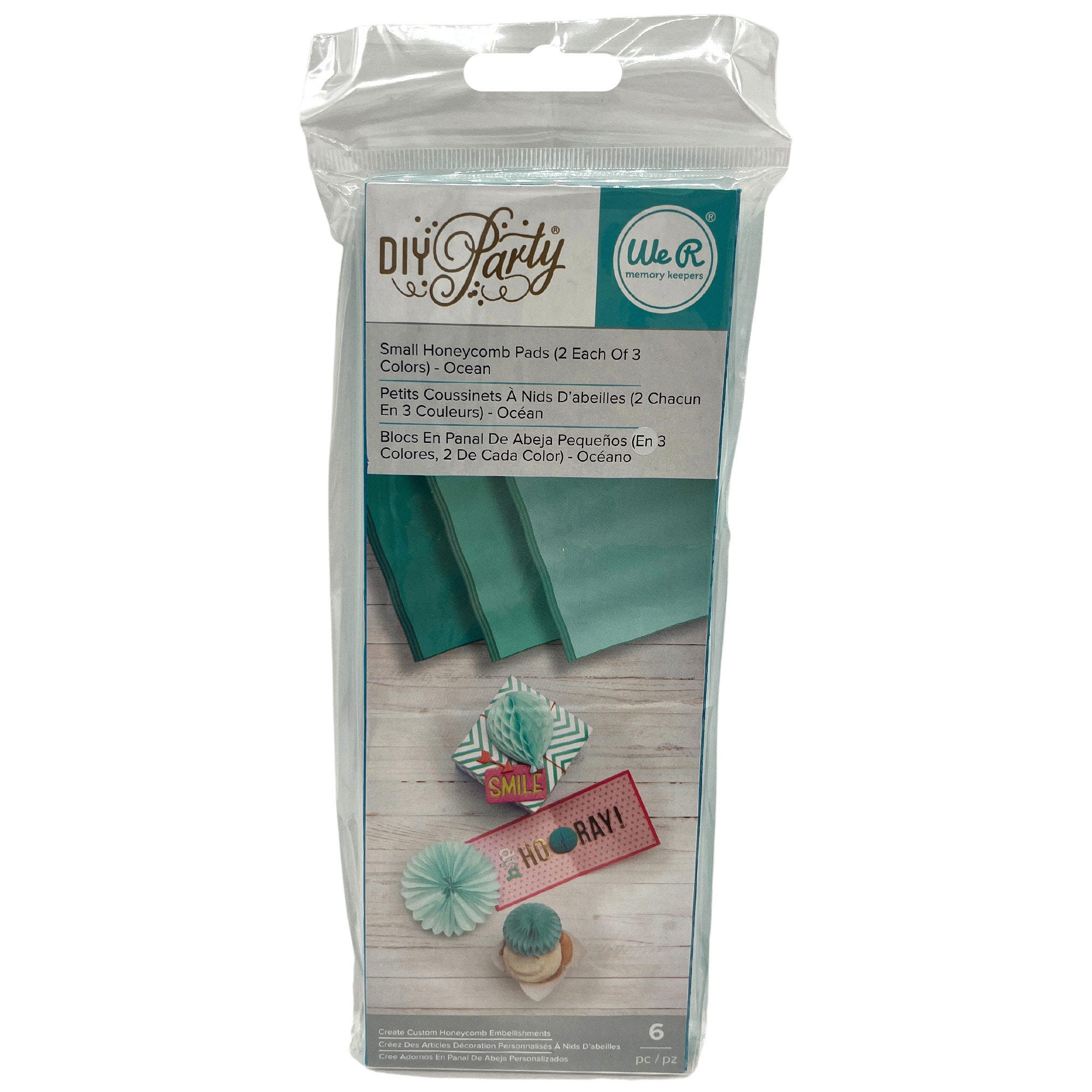 Bulk 42-Pack: 6 Piece Small Ocean Honeycomb Pads