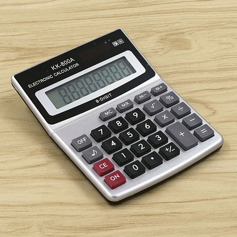 Desktop calculator, 8-digit, large keys — representative supplier photograph