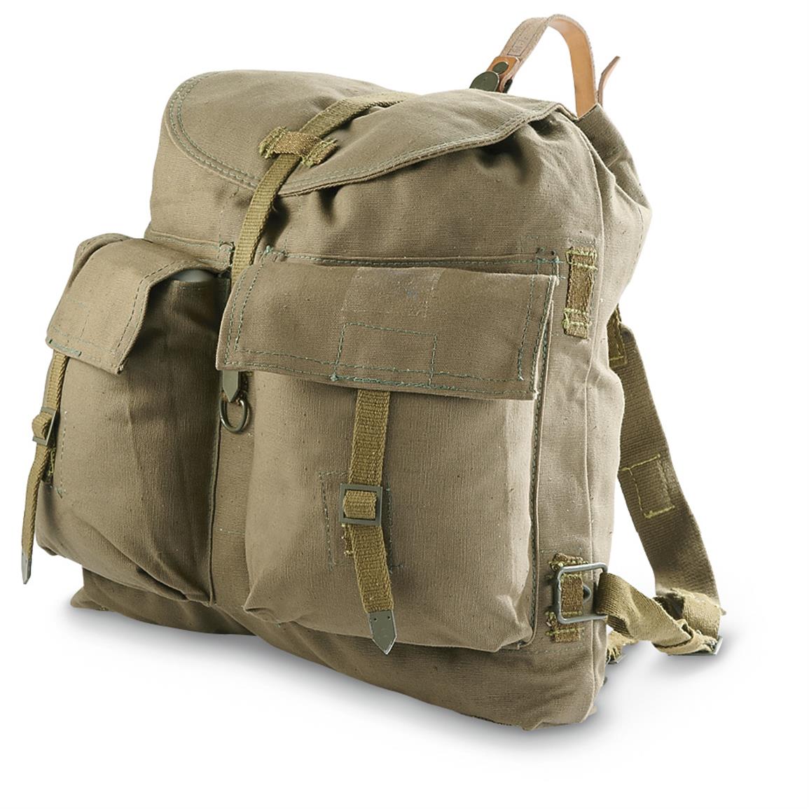 Czechoslovakian Military Surplus Rucksack, Used