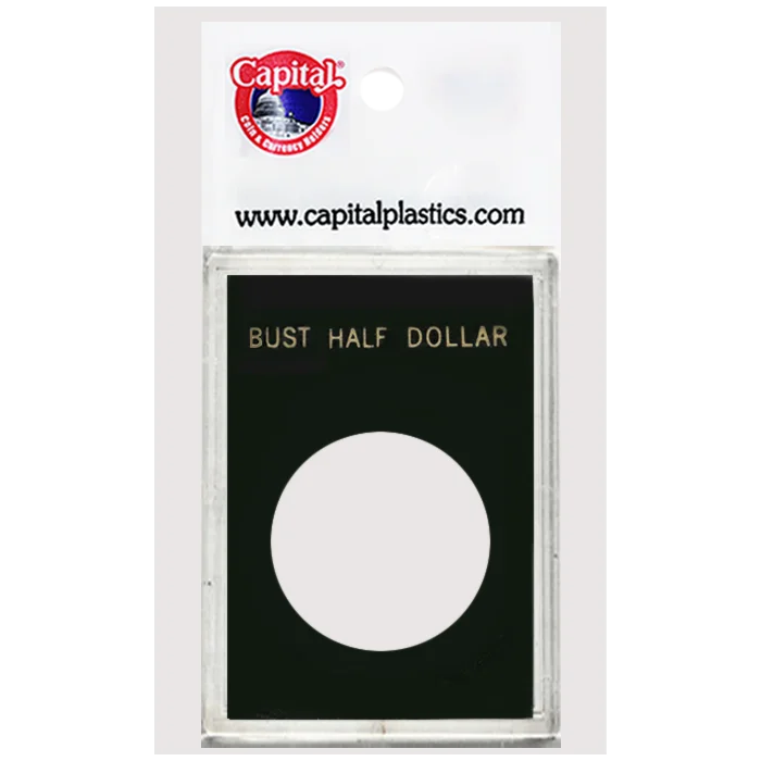 Capital Plastics Caps Coin Holder - Bust Half Dollar
