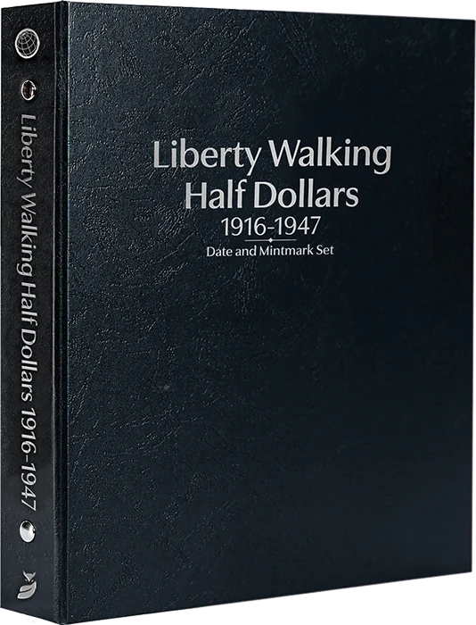 Liberty Walking Half Dollars 1916-1947, Date & Mintmark Set P, D & S (Black)