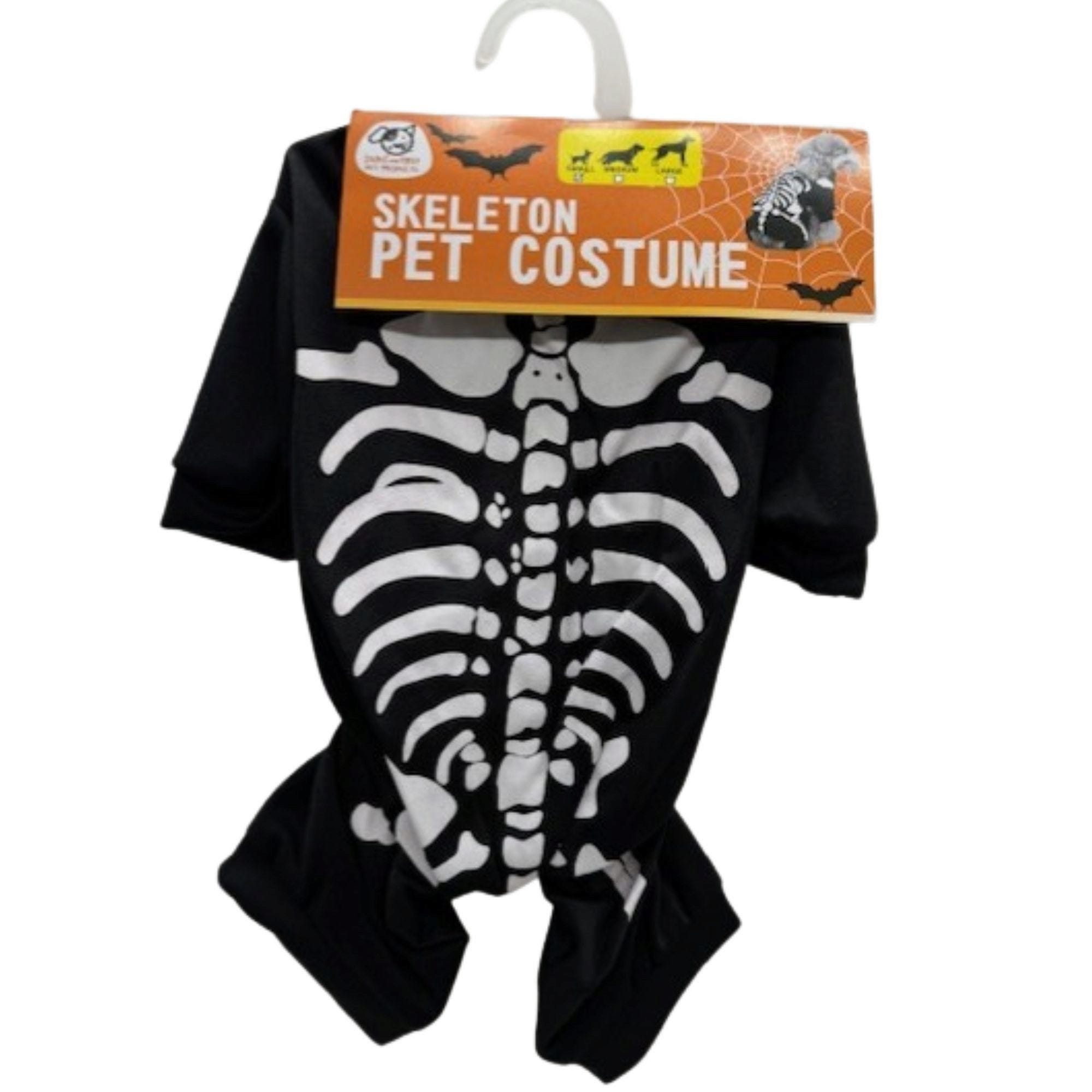 Pet Skeleton Jumpsuit Halloween Costume (pack of 5)