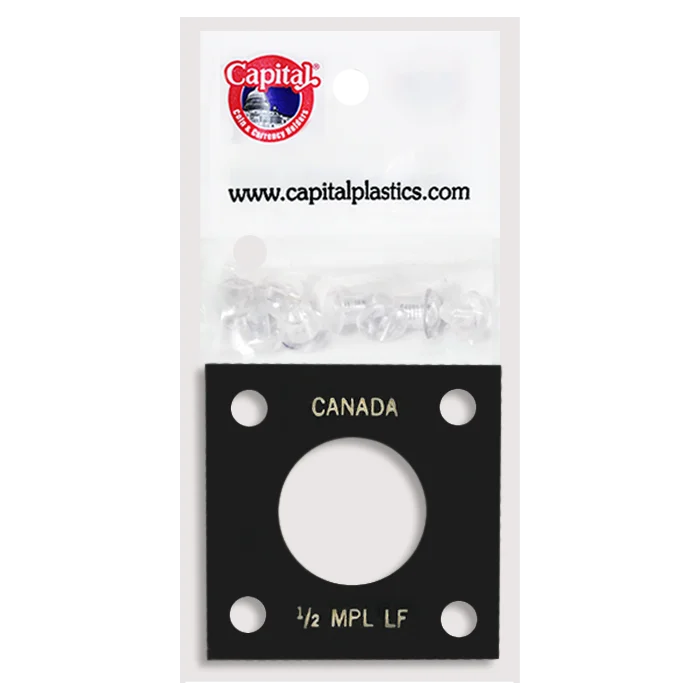 Capital Plastics 144 Coin Holder - 1/2 oz. Maple