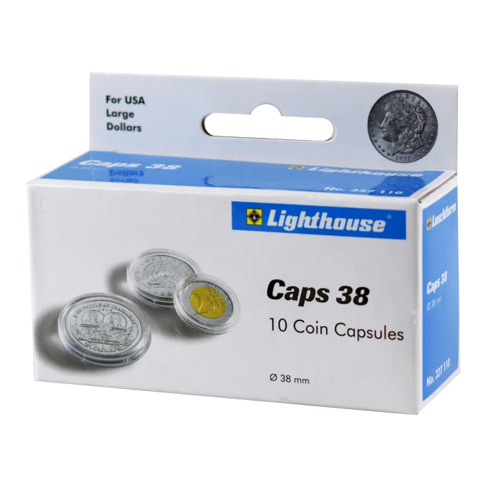 38mm - Coin Capsules (pack of 10)