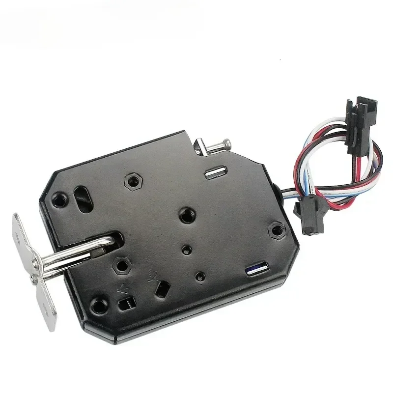12 V DC electromagnetic cabinet lock, 2-wire or 4-wire, 1 or 5 pack — representative supplier photograph
